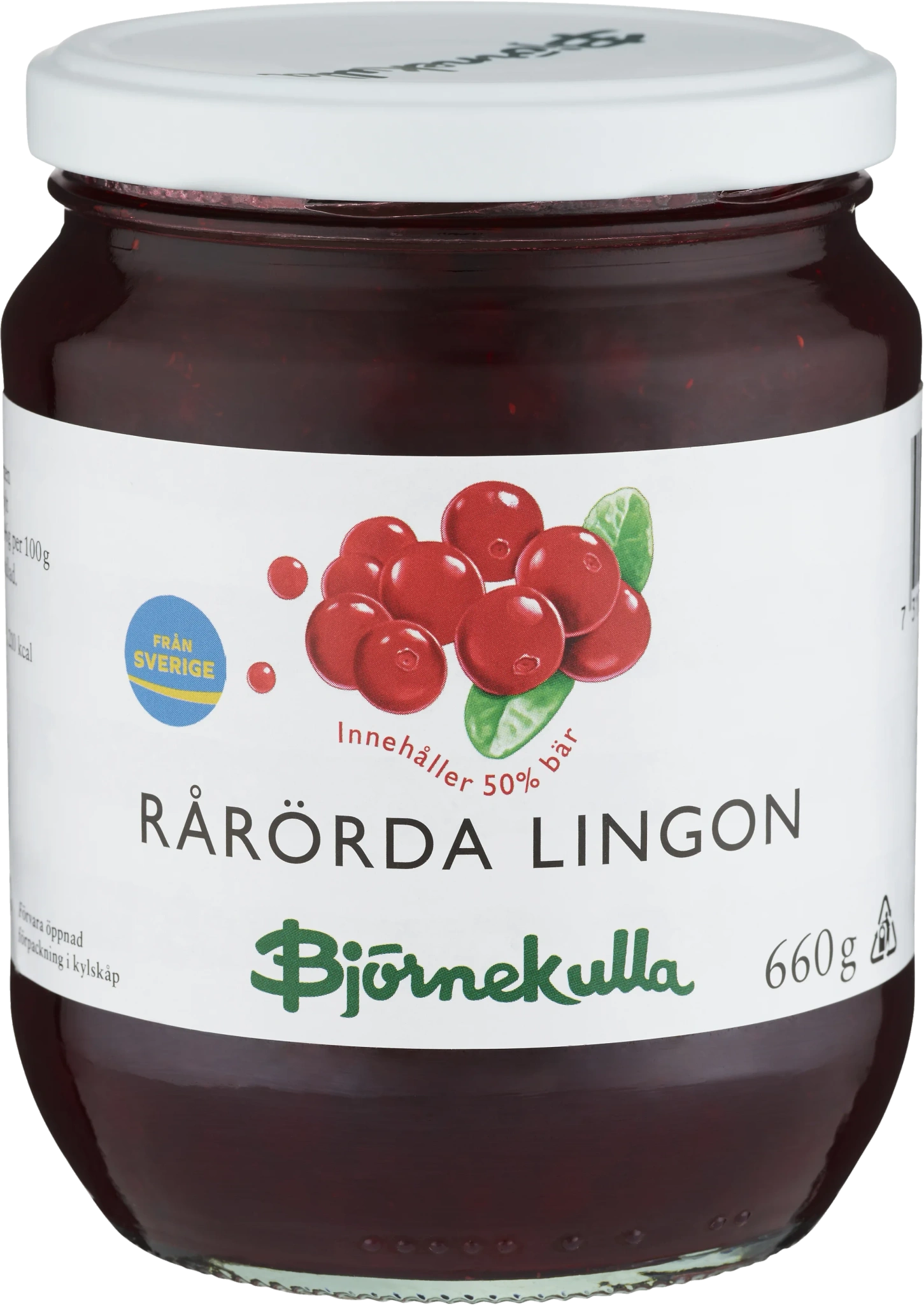 Rårörda lingon 1/2 pall