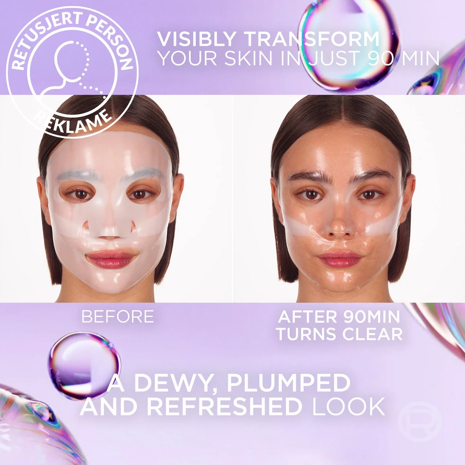 L'Oréal Paris Revitalift Filler Glass Skin Hydrogel Glow Mask 1 PCE