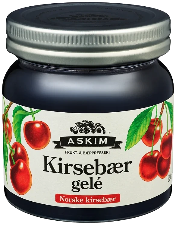 Kirsebærgelé 250g Askim Frukt og Bærpresseri