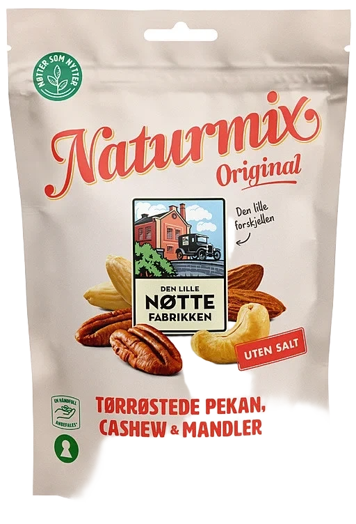 Naturmix Nøtter u/Salt 160g Dln