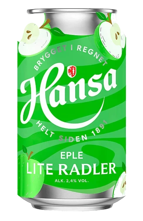 Hansa Lite Radler Eple 0,33l boks