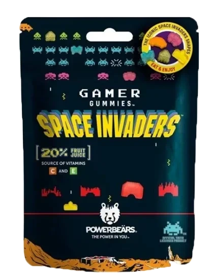 Powerbears Gamer Gummies Space Invaders