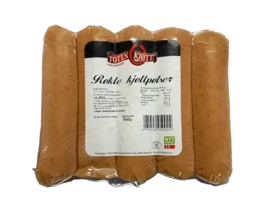 Kjøttpølse Røkt 450g Toten Kjøtt