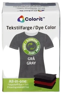 Tekstilfarge Grå Colorit