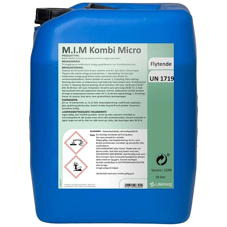 M.i.m kombi micro vaskemiddel  10l