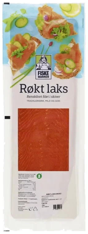 Laks Røkt skivet Helside Ca1kg Fiskemannen