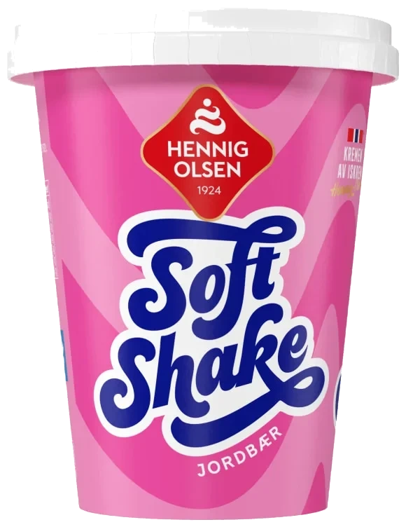 Soft Shake Jordbær 210ml Hennig-Olsen