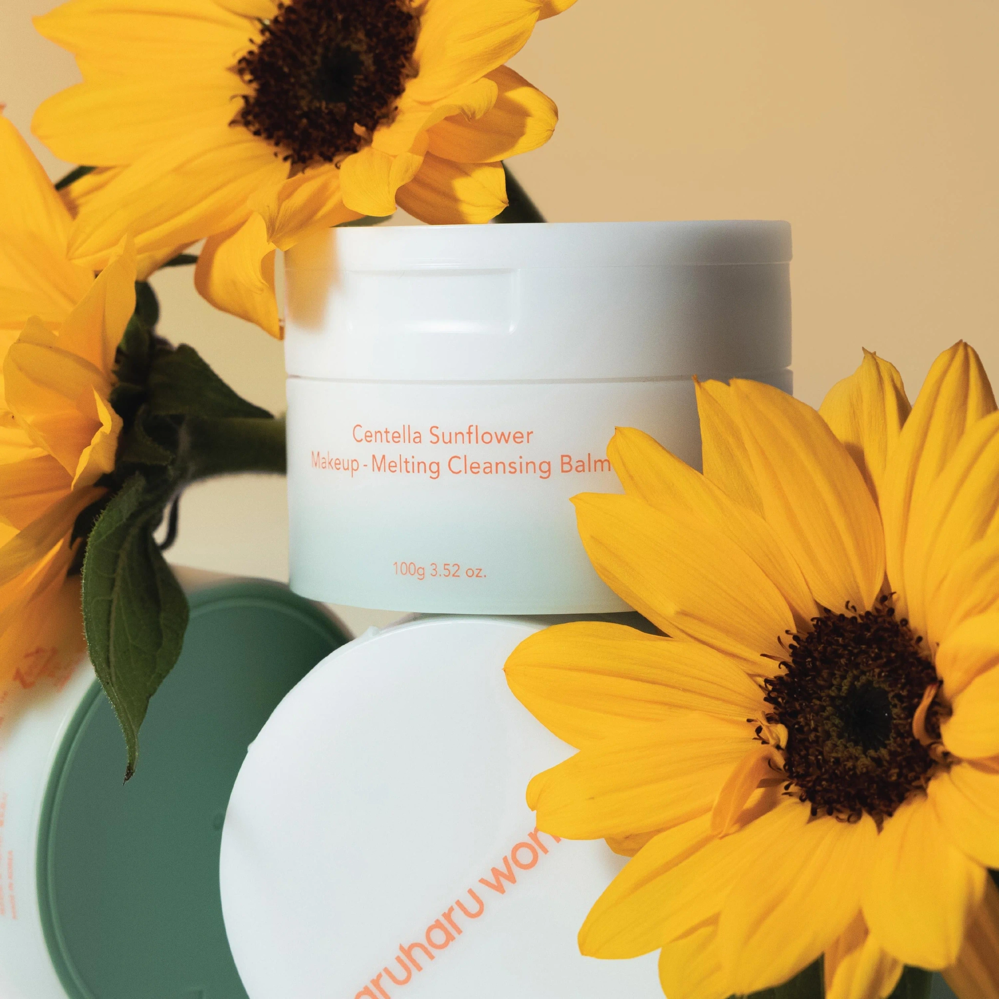 haruharu wonder Centella Sunflower Makeup-Melting Cleansing Balm, 100 g