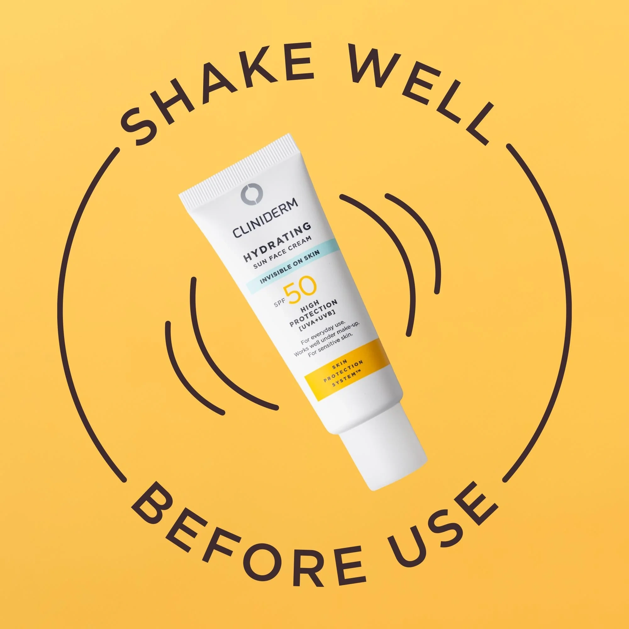 Cliniderm Hydrating Sun Face Cream SPF50, 40 ml