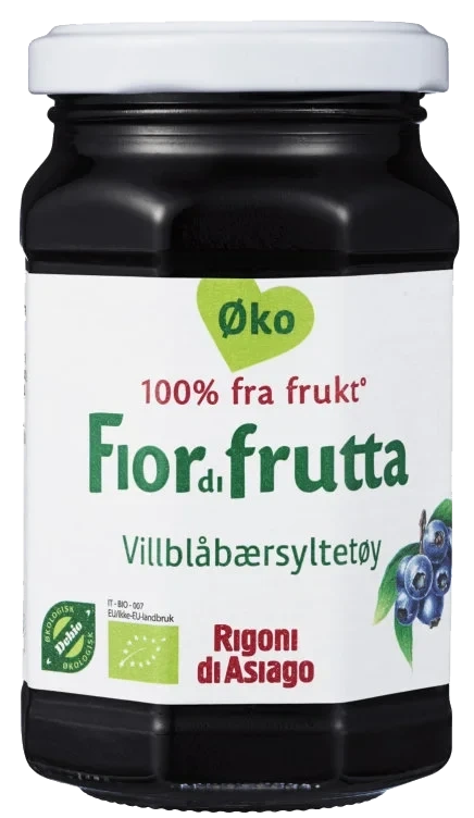 Blåbærmarmelade Økologisk 250g Rigoni Di Asiago