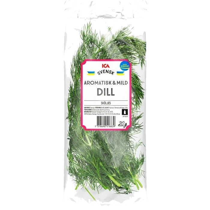 Dill Flowpack 20g Klass 1 ICA