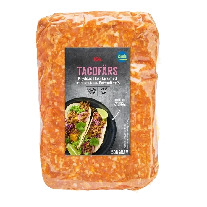 Tacofärs Färsk av Fläsk Pannfärdig 500g ICA
