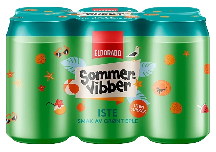 Iste Grønt Eple u/Sukker 0,33lx6bx Sommervibber