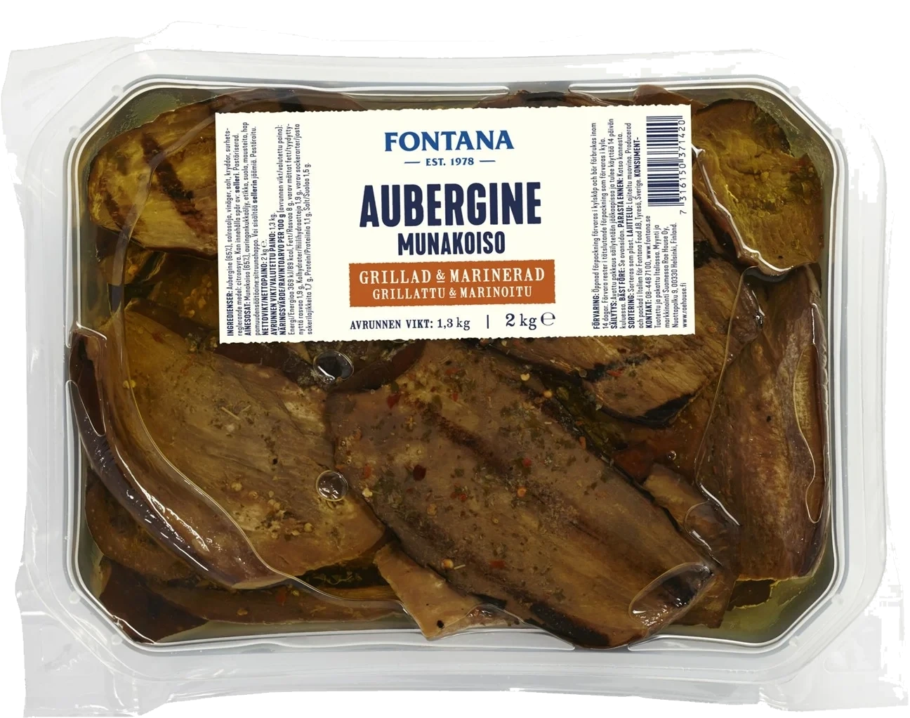 Aubergine Grillad & Marinerad