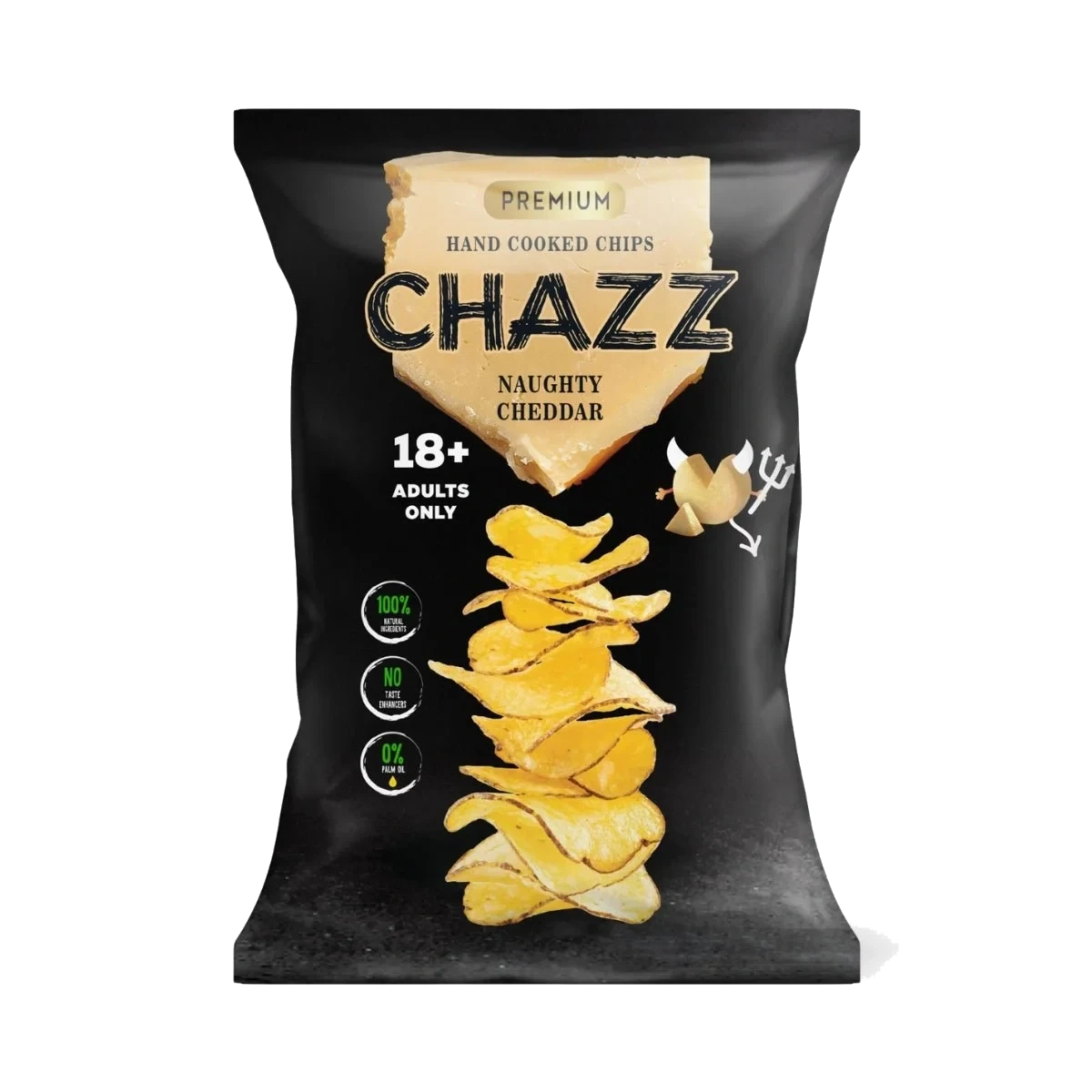 CHAZZ Naughty Cheddar Kettle Chips 90 g DATOVARE