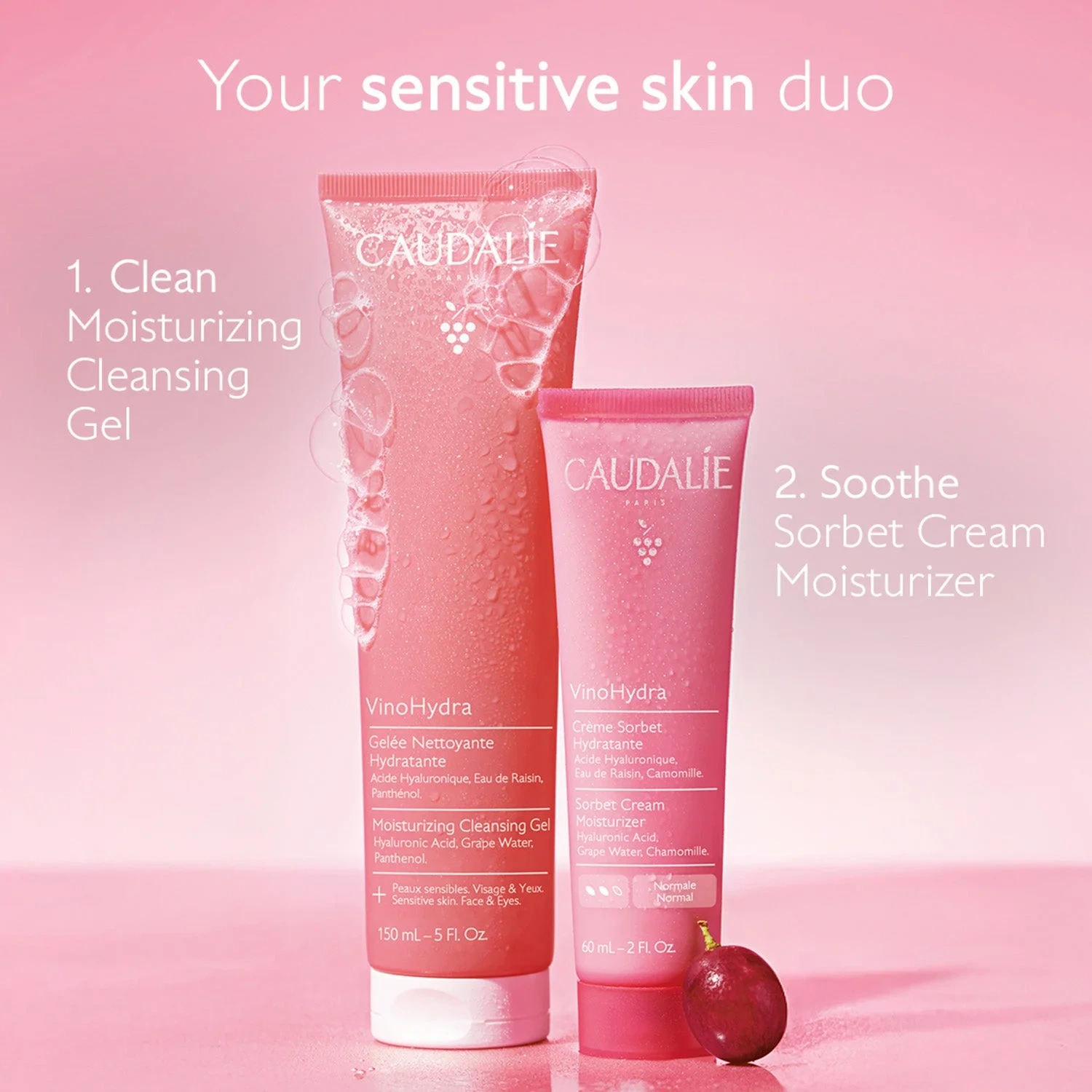 Caudalíe Vinohydra Moisturizing Cleansing Gel 150 ml