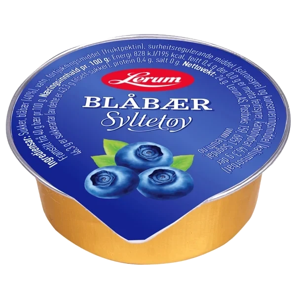 Blåbærsyltetøy 100/24g Lerum