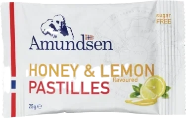 Amundsen Pastilles Honey And Lemon Gir Frisk Pust