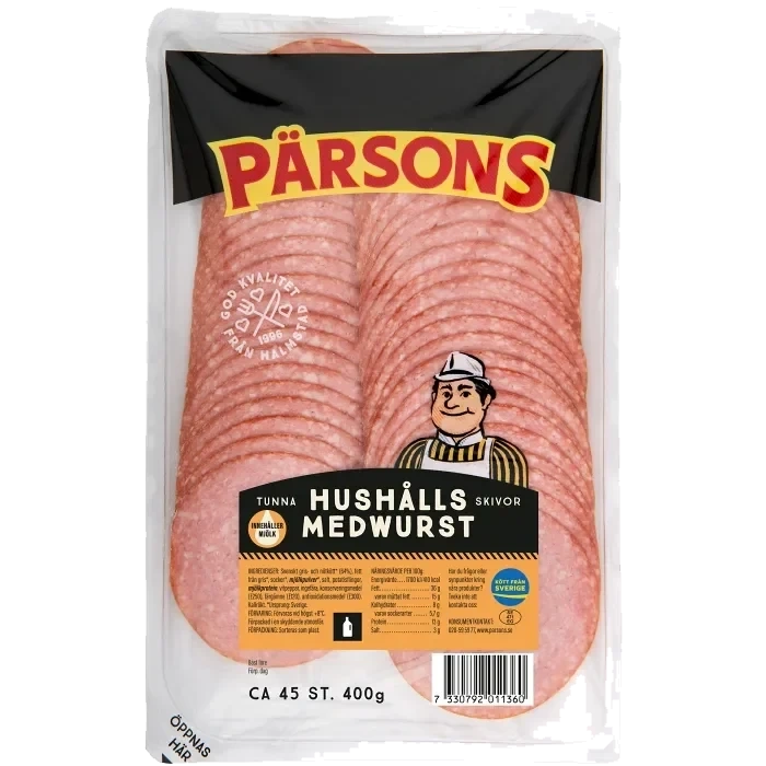 Hushållsmedwurst 400g Pärsons