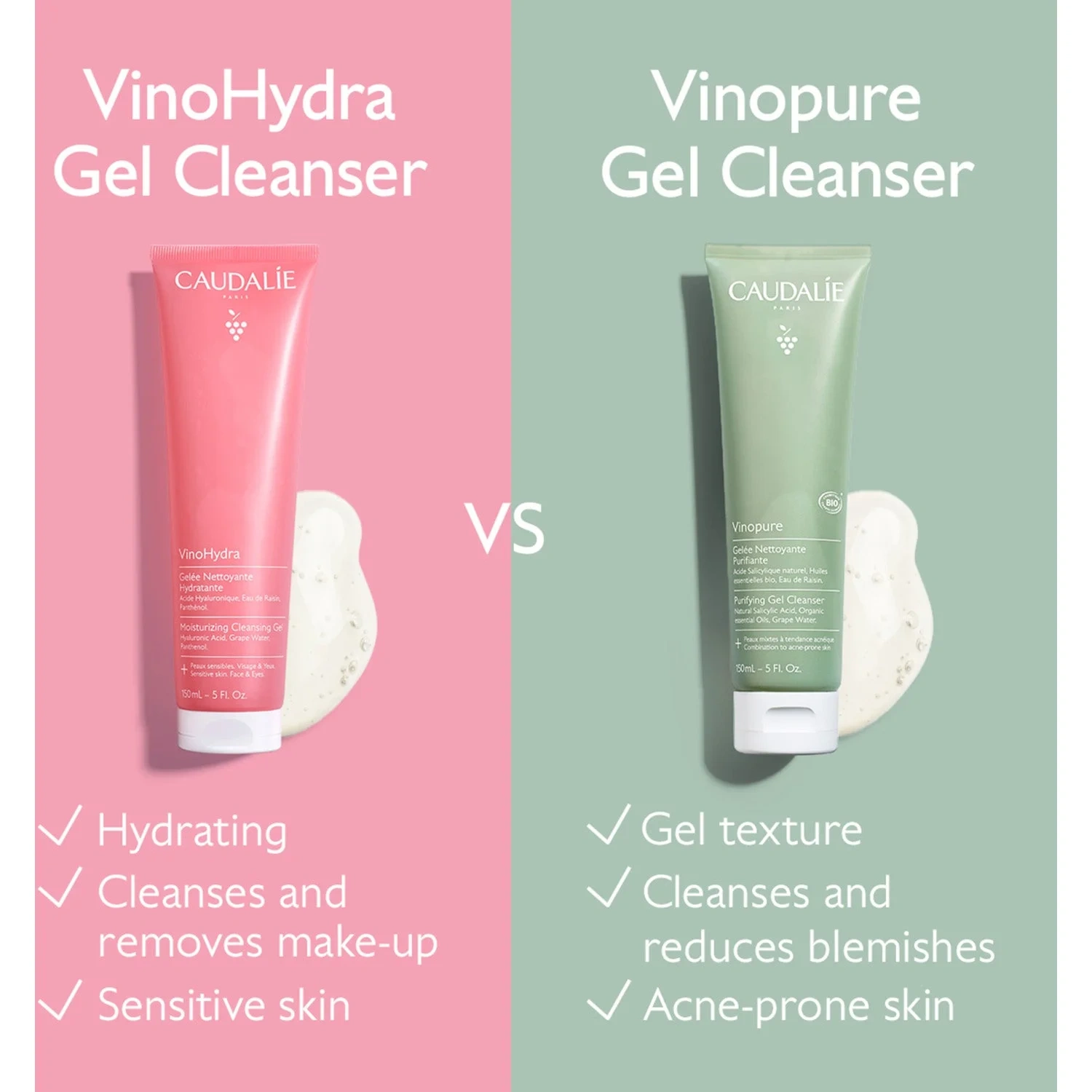 Caudalíe Vinohydra Moisturizing Cleansing Gel 150 ml