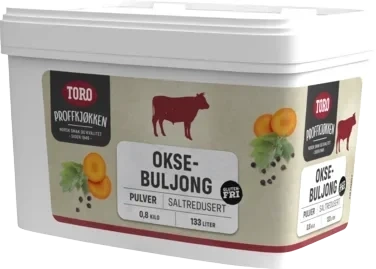 Oksebuljong Saltred 800g Toro