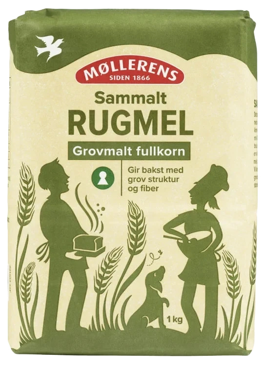 Rug Sammalt Grov 1kg Møllerens