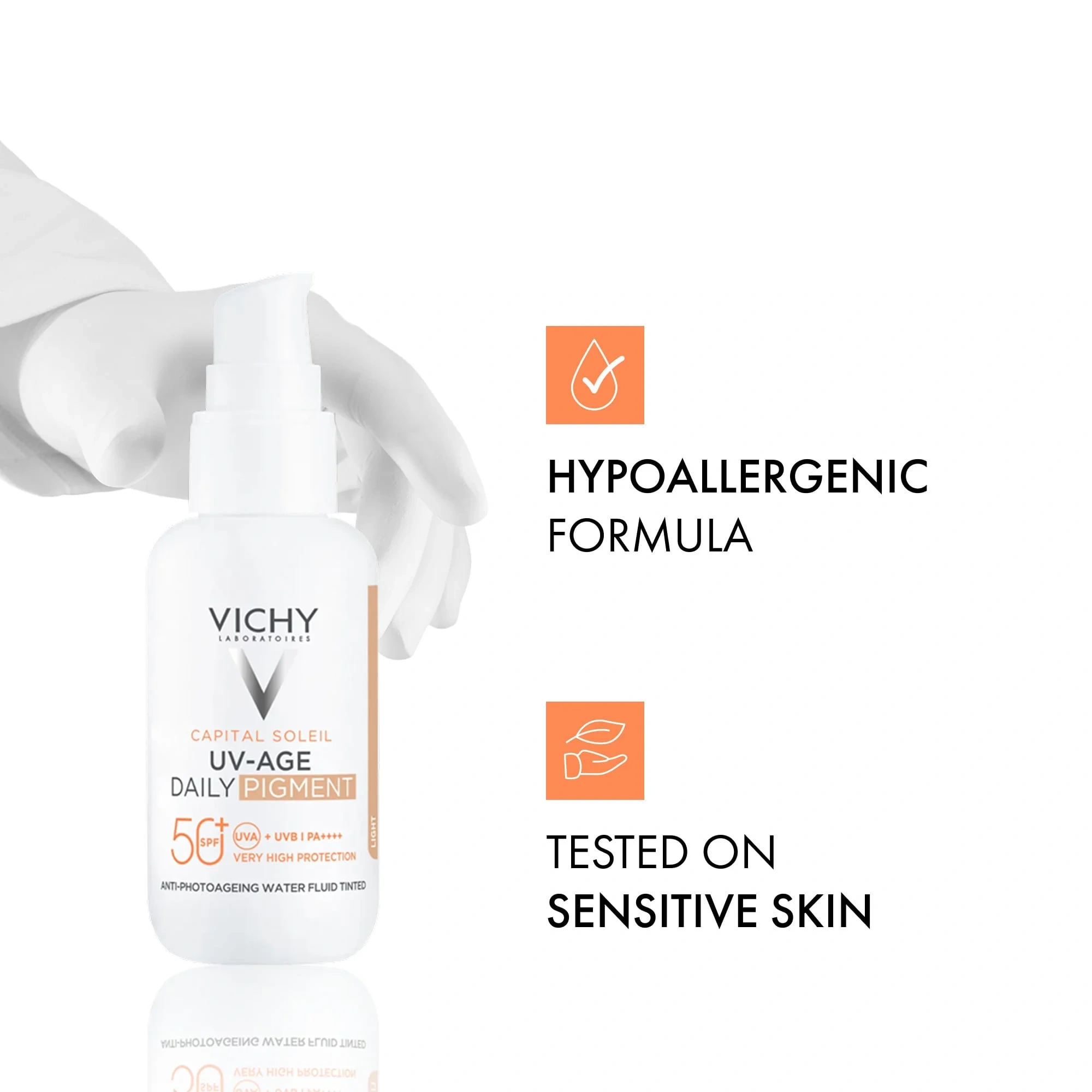 Vichy Capital Soleil Uv-age Daily Pigment Light SPF50+, 40 ml