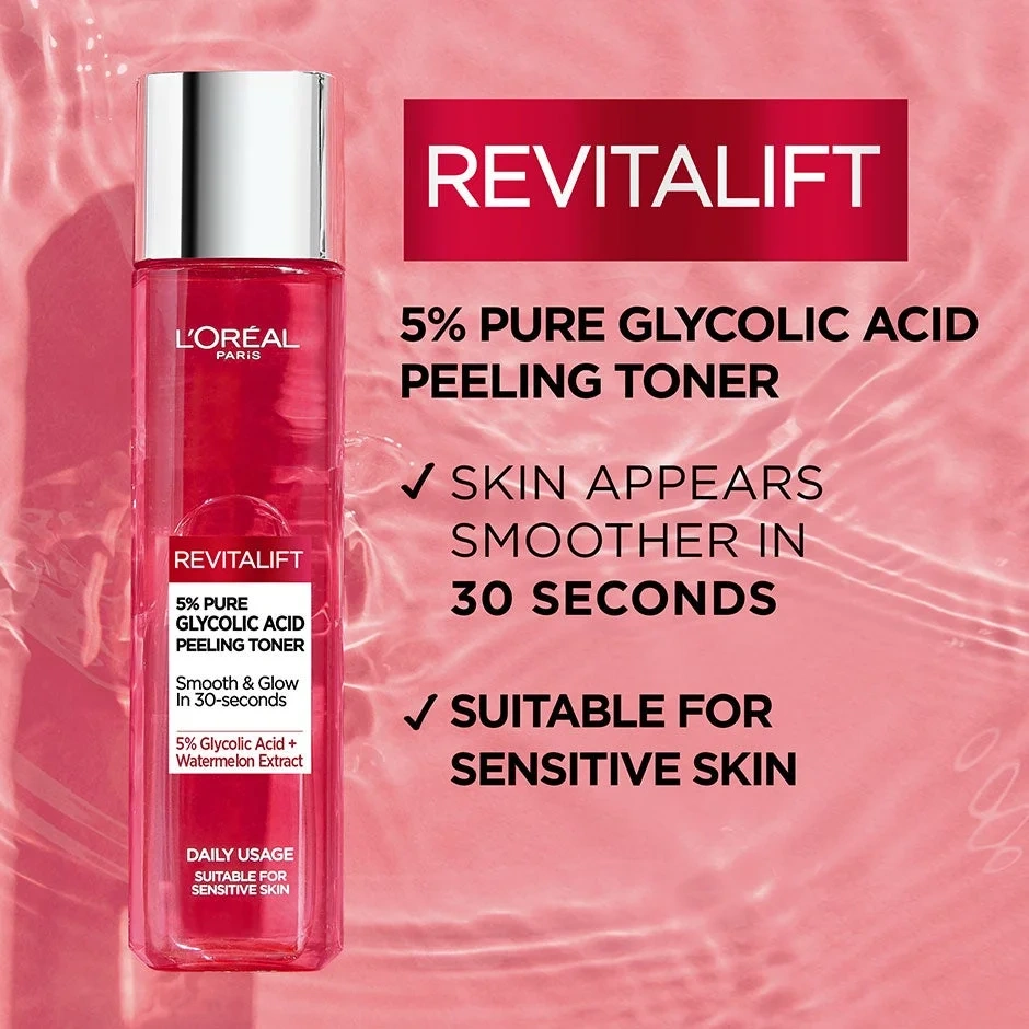 L'Oreal Revital Acid Peeling Toner Glyolic 180ml