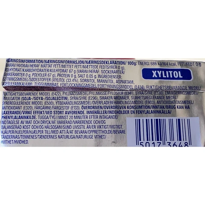 Tuggummi Strawberry 30-pack