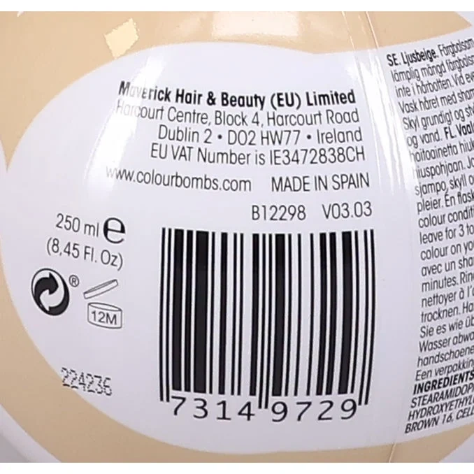 Colour Bomb Creme Conditioner Light Beige