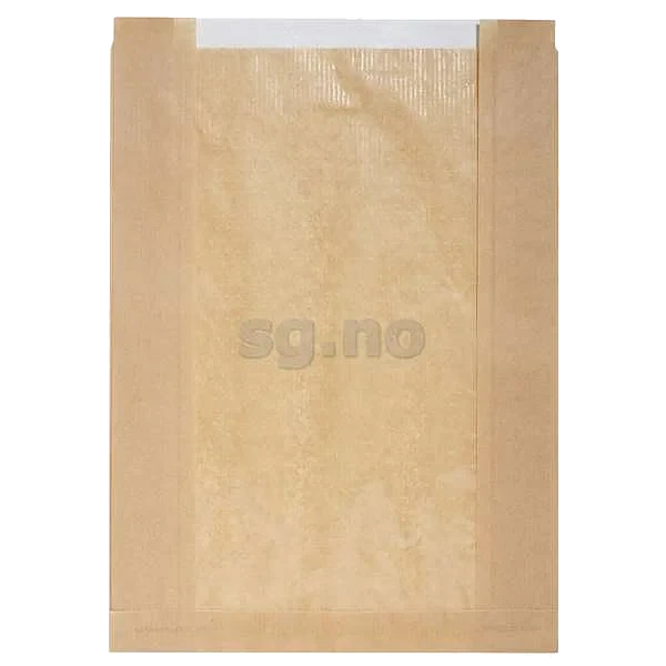 Bollepose m/vindu natur 310x220x60mm  250stk