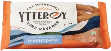 YTTERØY Kylling Wienerpølse Halal