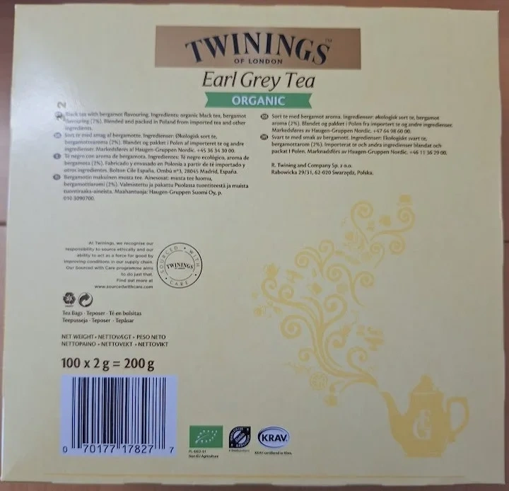 Earl Grey EKO/KRAV