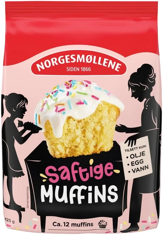 Saftige muffins  425g