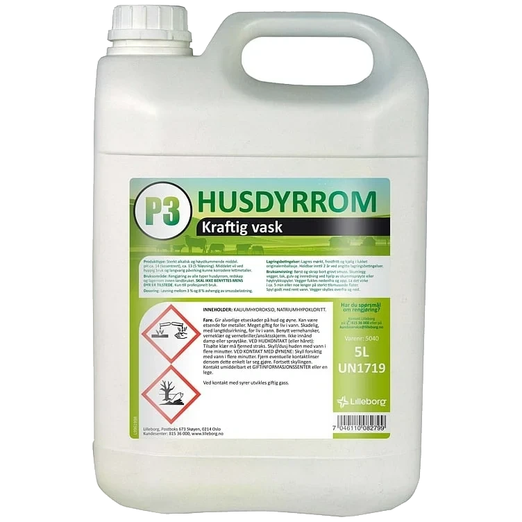 P3 husdyrrom kraftig driftsrenhold     5l