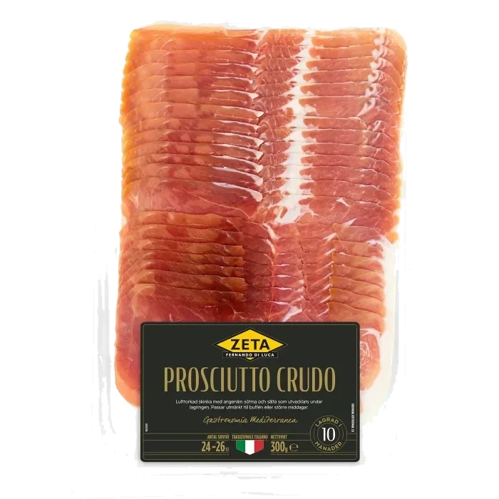 Skinka Lufttorkad Prosciutto Crudo 300g Zeta