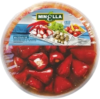 Röd paprika, ostfylld