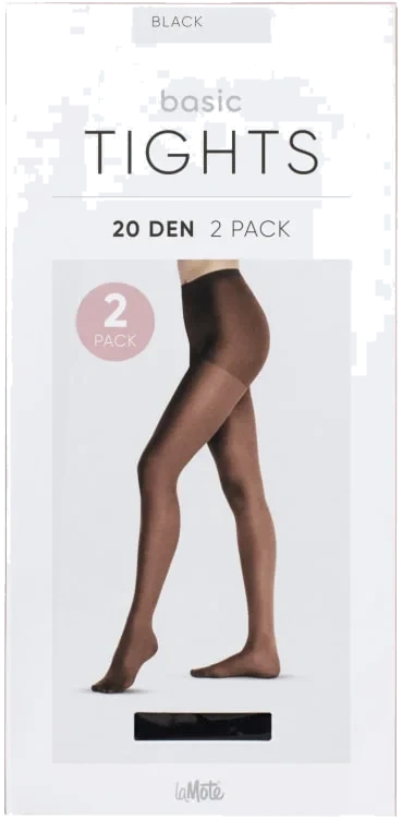 Tights Basic 20 Den Black 36-44 Pierre Robert