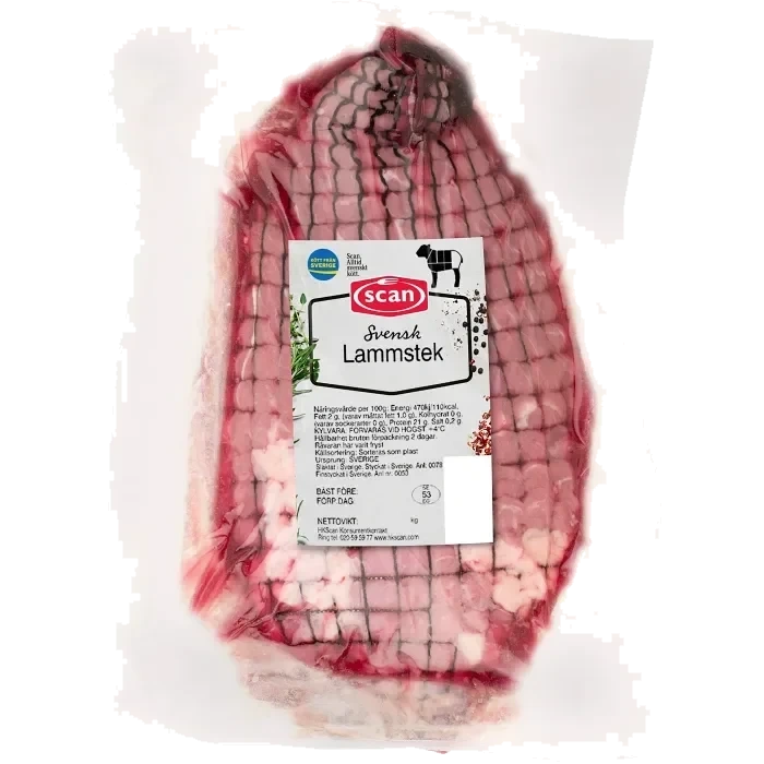 Lammstek Färsk Benfri Frystinad ca 650g Scan
