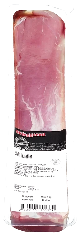 Svin indrefilet hel 10xca300g fr   kg