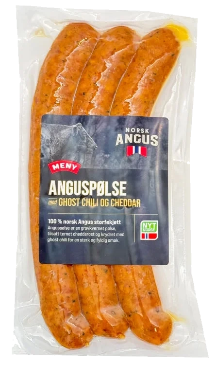 Angus Ghost&Cheddar Pølse 240g Prima Jæren
