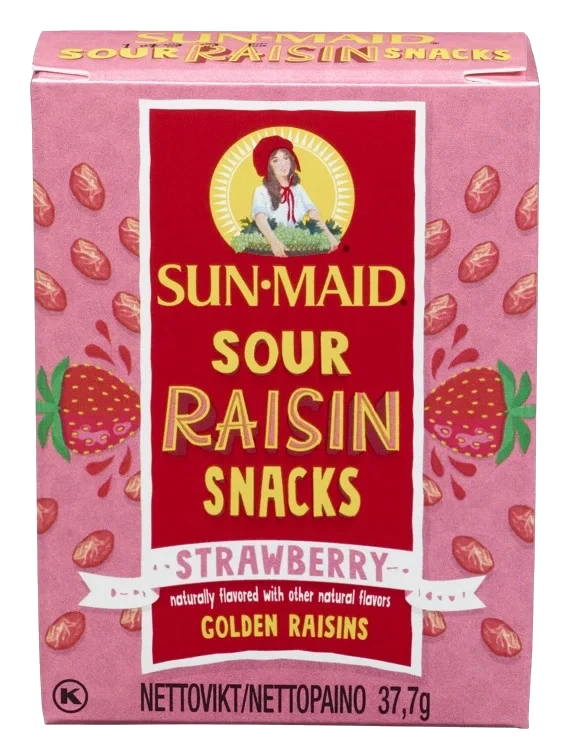 Rosiner sour strawberry  37,7g