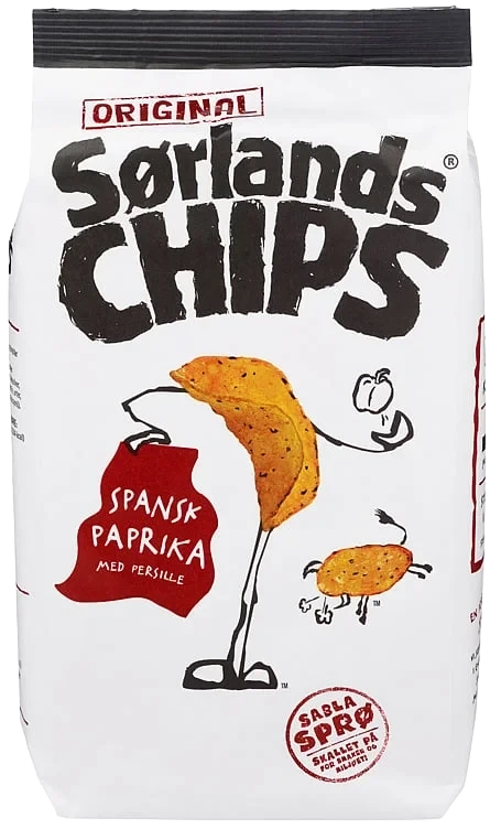 Sørlandschips Original Spansk Paprika 200g
