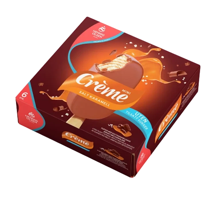 Creme Mini Salt Karamell 6stk Hennig-Olsen