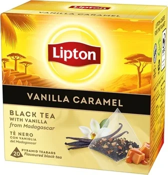 Svart Pyramidte Vanilla Caramel