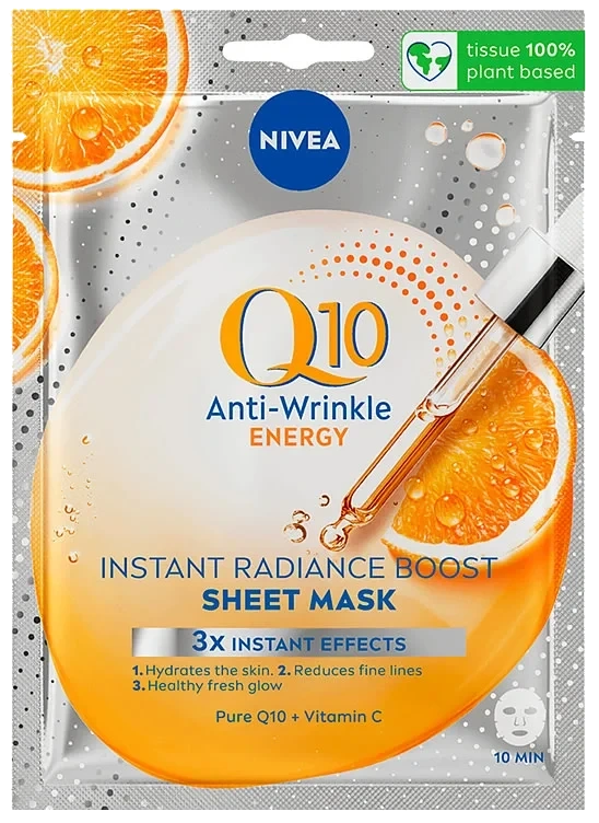 Nivea Ansiktsmaske Q10 Plus Sheet 1stk