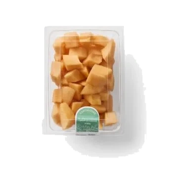 Cantaloupe melon i bitar