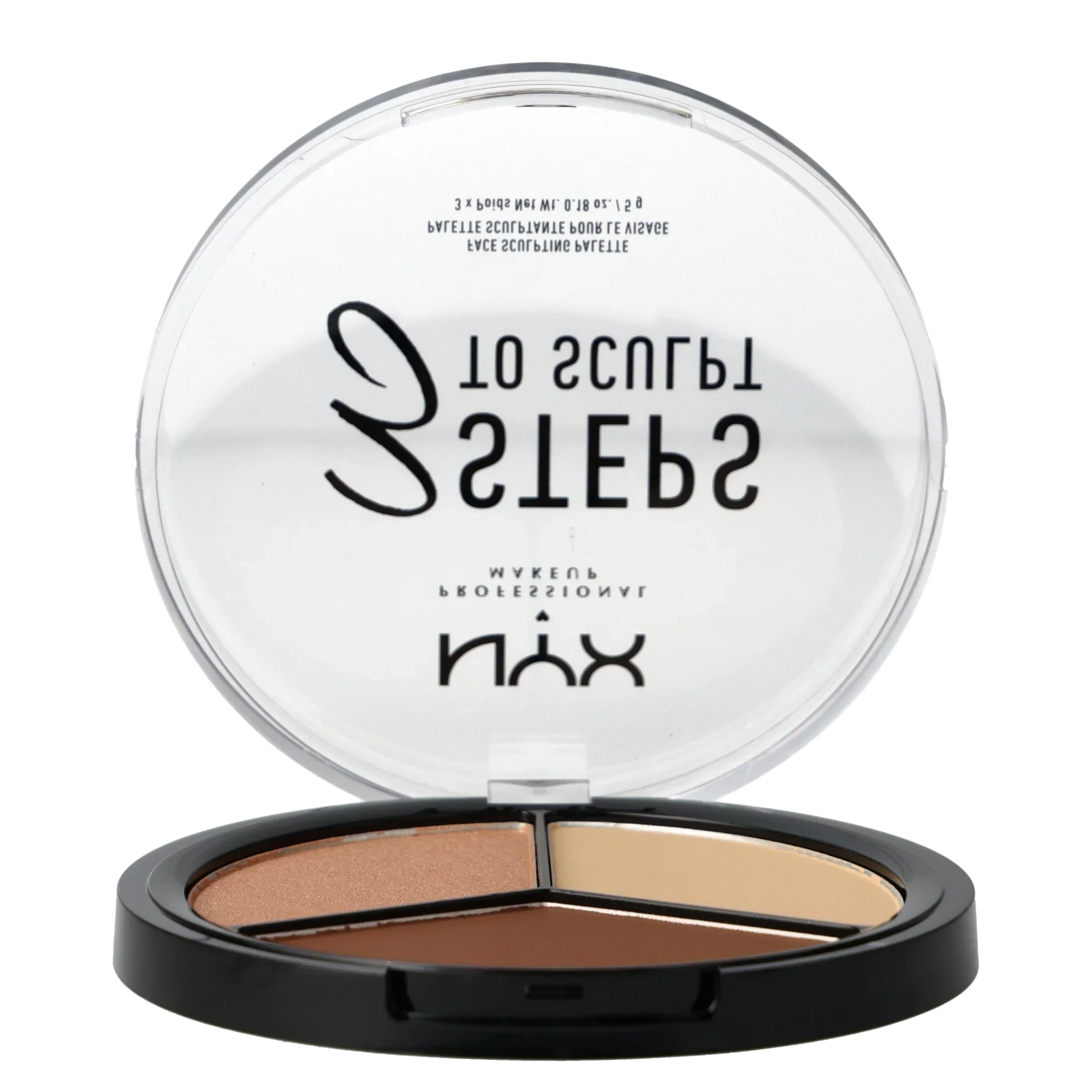 NYX PROFESSIONAL MAKEUP 3 Steps To Sculpt Face Palette Light