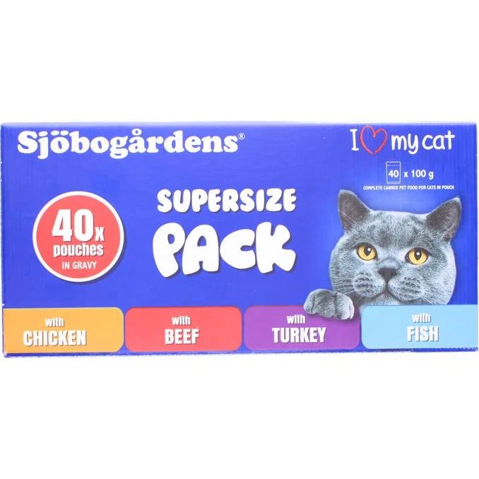 Kattmat Helfoder Supersize 40-pack