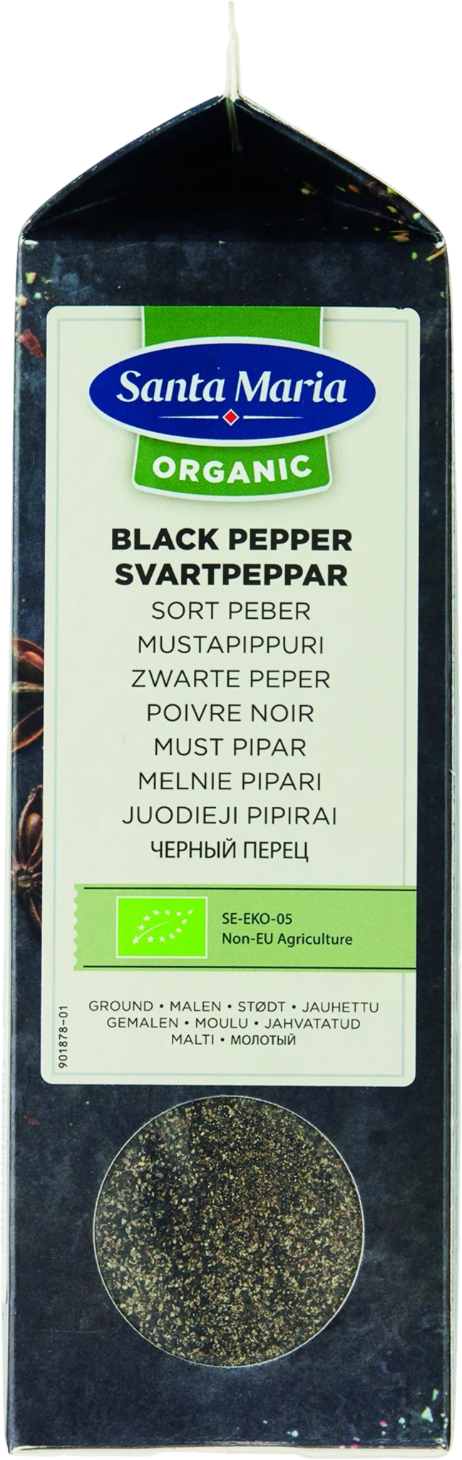 Svartpeppar Malen Organic